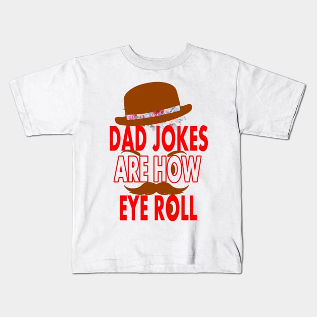 DAD Jokes Kids T-Shirt by Creation Cartoon